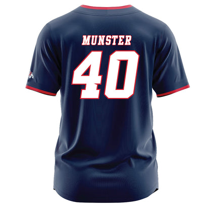 Fresno State - NCAA Baseball : Cayden Munster - Navy Jersey