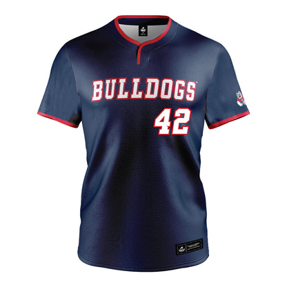 Fresno State - NCAA Baseball : Jake Riding - Navy Jersey-0