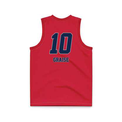 Fresno State - NCAA Women's Basketball : Alexiz Graise - Red Basketball Jersey-1