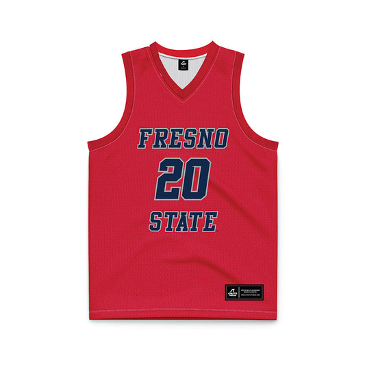 Fresno State - NCAA Women's Basketball : Indiya Clarke - Red Basketball Jersey-0