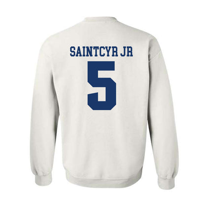 Francis Marion - NCAA Men's Basketball : Farid SaintCyr Jr - Classic Shersey Crewneck Sweatshirt-1