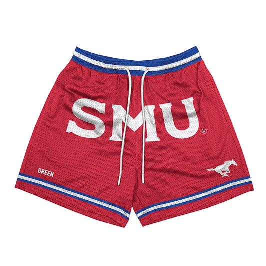 SMU - NCAA Football : Dramekco Green - Shorts-0