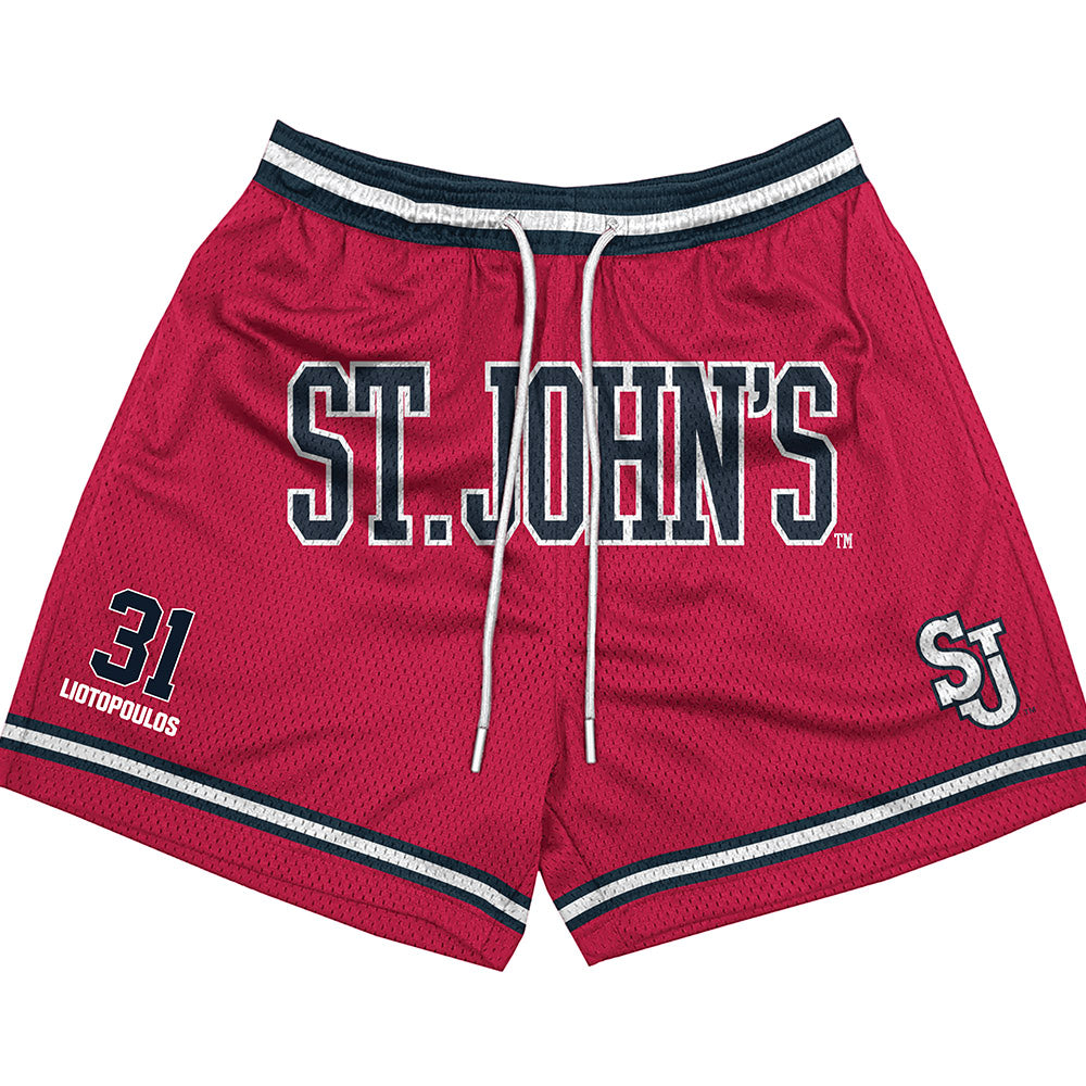 St. Johns - NCAA Men's Basketball : Lefteris Liotopoulos - Shorts-0