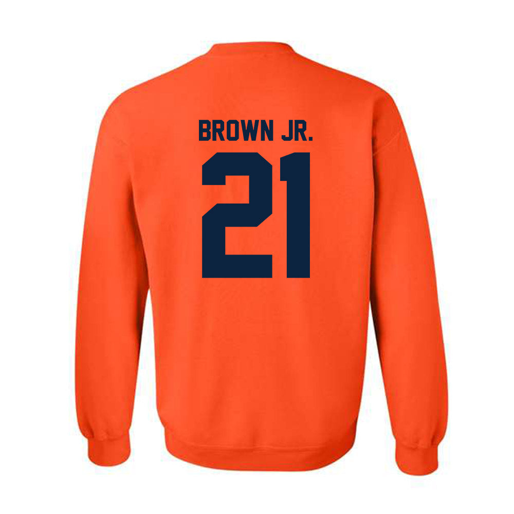 Syracuse - NCAA Football : Fran Brown Jr. - Classic Shersey Crewneck Sweatshirt-1