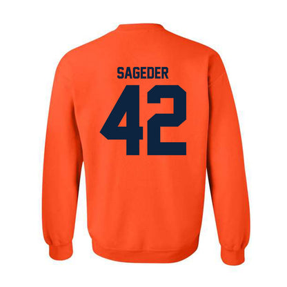 Syracuse - NCAA Men's Lacrosse : Dylan Sageder - Classic Shersey Crewneck Sweatshirt-1