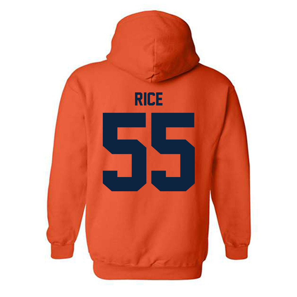 Syracuse - NCAA Football : Zach Rice - Classic Shersey Hooded Sweatshirt-1