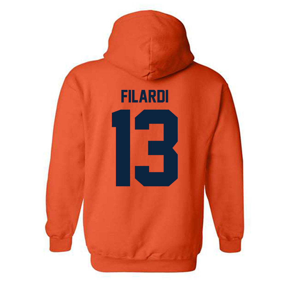 Syracuse - NCAA Men's Lacrosse : Joe Filardi - Classic Shersey Hooded Sweatshirt-1