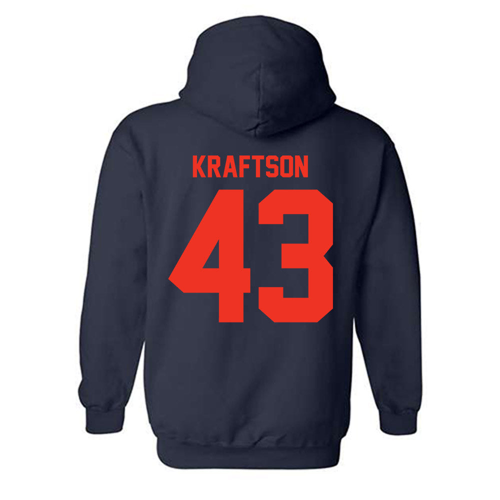 Syracuse - NCAA Men's Lacrosse : Charlie Kraftson - Classic Shersey Hooded Sweatshirt-1