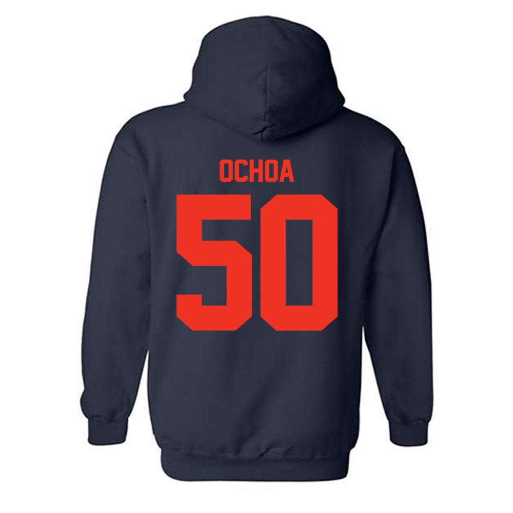 Syracuse - NCAA Men's Lacrosse : Ryder Ochoa - Classic Shersey Hooded Sweatshirt-1