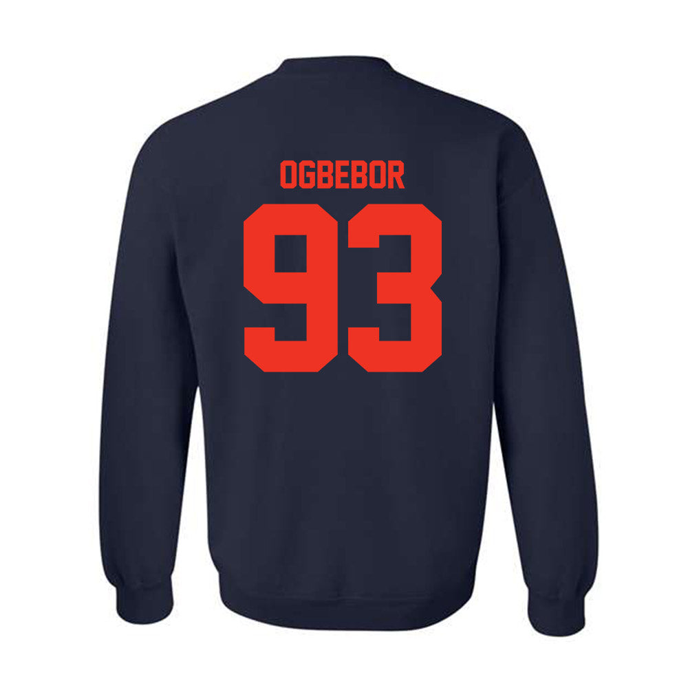 Syracuse - NCAA Football : Nissi Ogbebor - Classic Shersey Crewneck Sweatshirt-1