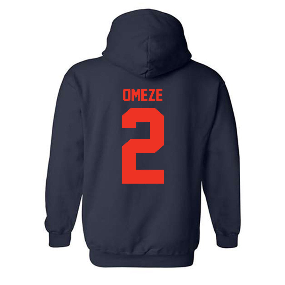 Syracuse - NCAA Men's Soccer : Chimere Omeze - Classic Shersey Hooded Sweatshirt-1