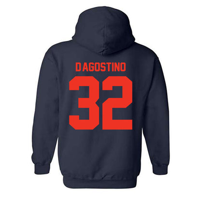 Syracuse - NCAA Men's Lacrosse : Louis D'Agostino - Classic Shersey Hooded Sweatshirt-1