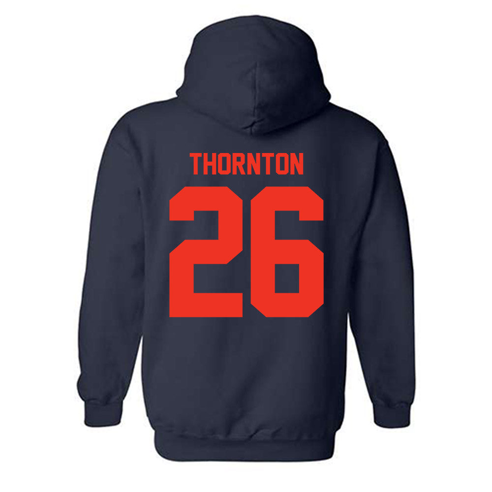 Syracuse - NCAA Women's Lacrosse : Courtney Thornton - Classic Shersey Hooded Sweatshirt-1