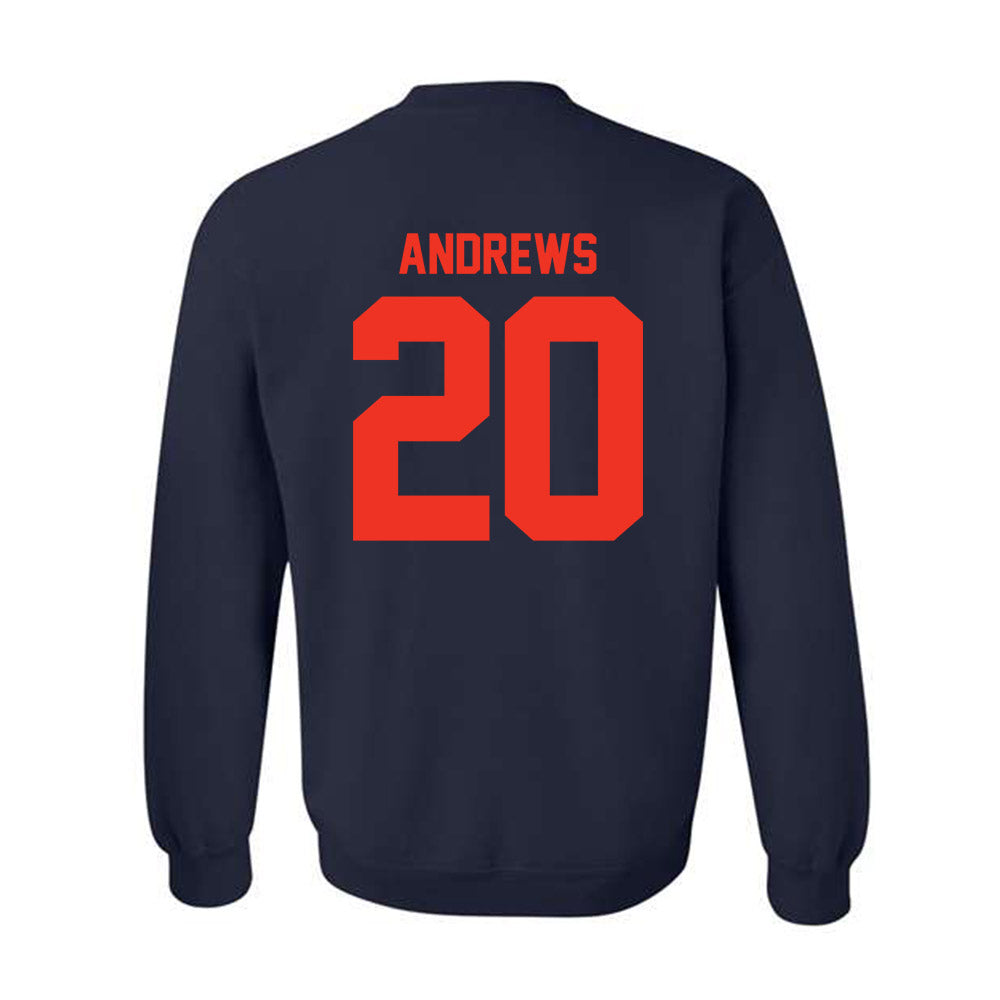 Syracuse - NCAA Football : Rayshon Andrews - Classic Shersey Crewneck Sweatshirt-1