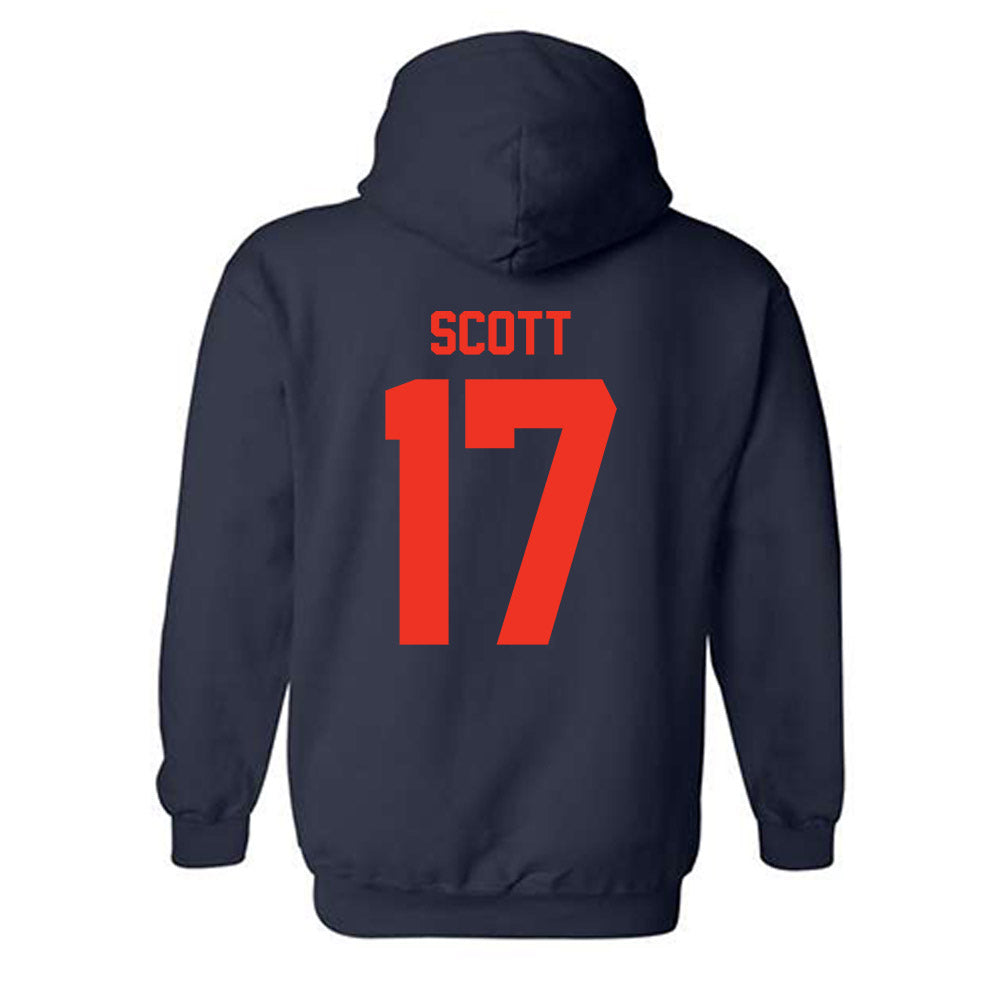 Syracuse - NCAA Men's Lacrosse : Donny Scott - Classic Shersey Hooded Sweatshirt-1