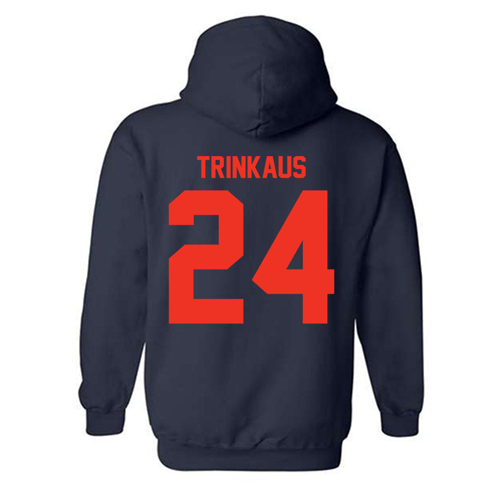 Syracuse - NCAA Women's Lacrosse : Caroline Trinkaus - Classic Shersey Hooded Sweatshirt-1
