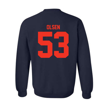 Syracuse - NCAA Football : Donald (Ted) Olsen - Classic Shersey Crewneck Sweatshirt-1