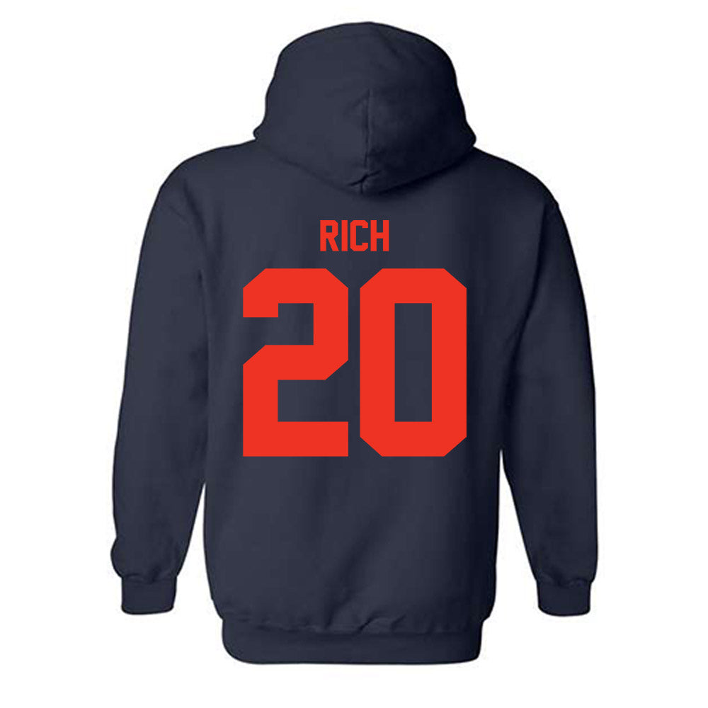 Syracuse - NCAA Women's Lacrosse : Mackenzie Rich - Classic Shersey Hooded Sweatshirt-1