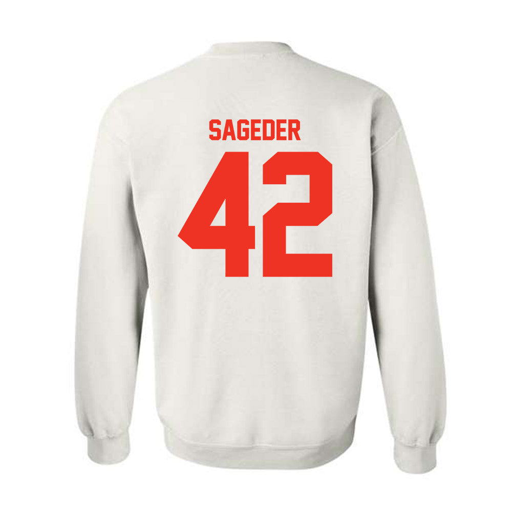Syracuse - NCAA Men's Lacrosse : Dylan Sageder - Classic Shersey Crewneck Sweatshirt-1