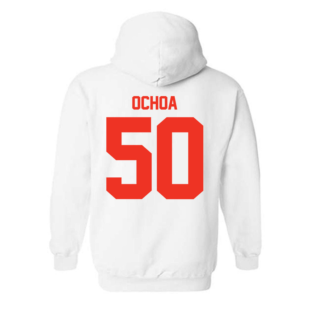 Syracuse - NCAA Men's Lacrosse : Ryder Ochoa - Classic Shersey Hooded Sweatshirt-1