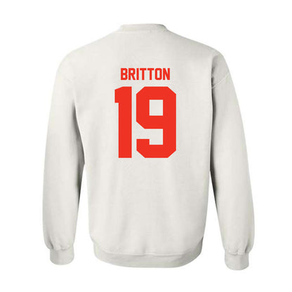 Syracuse - NCAA Women's Lacrosse : Gracie Britton - Classic Shersey Crewneck Sweatshirt-1