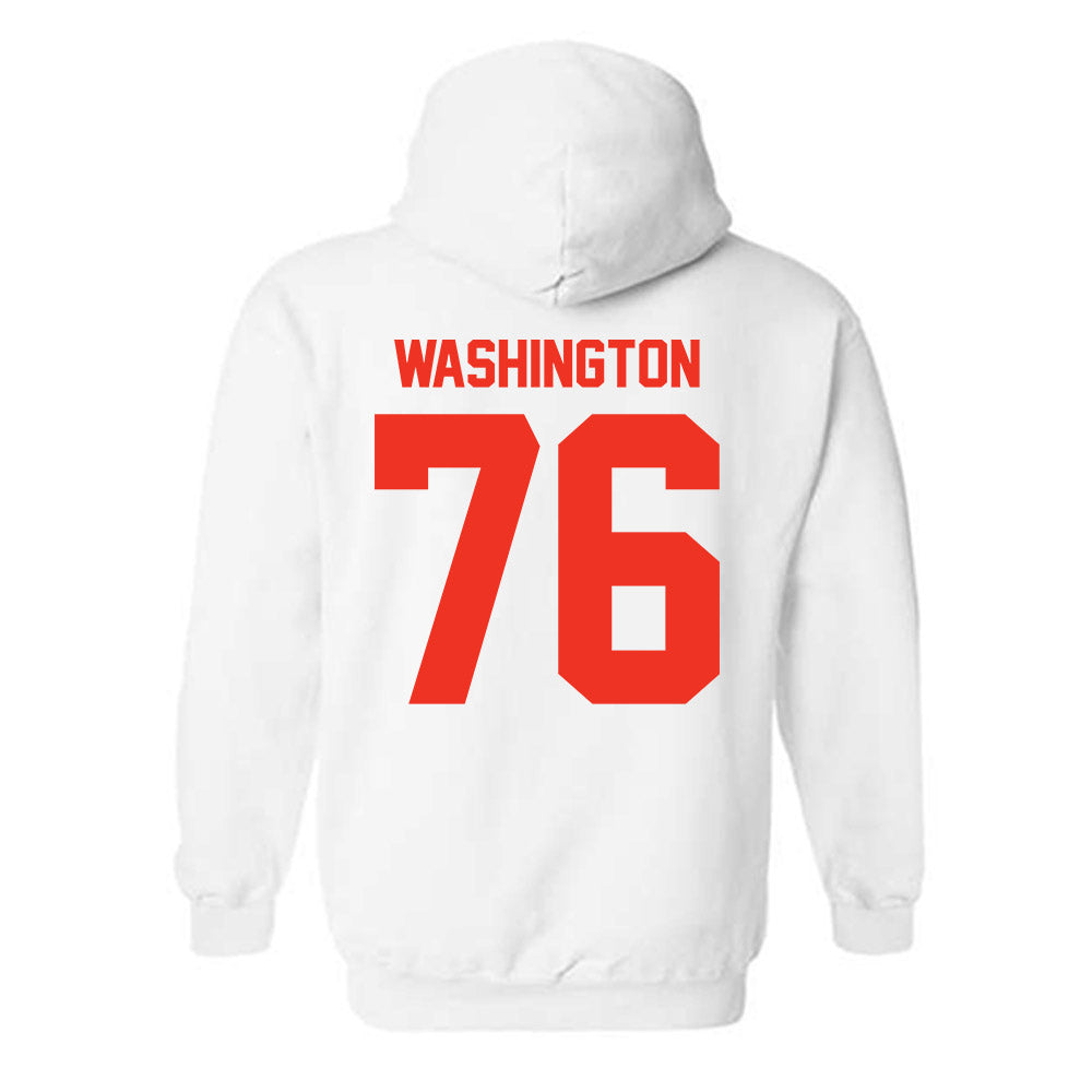 Syracuse - NCAA Football : Byron Washington - Classic Shersey Hooded Sweatshirt-1