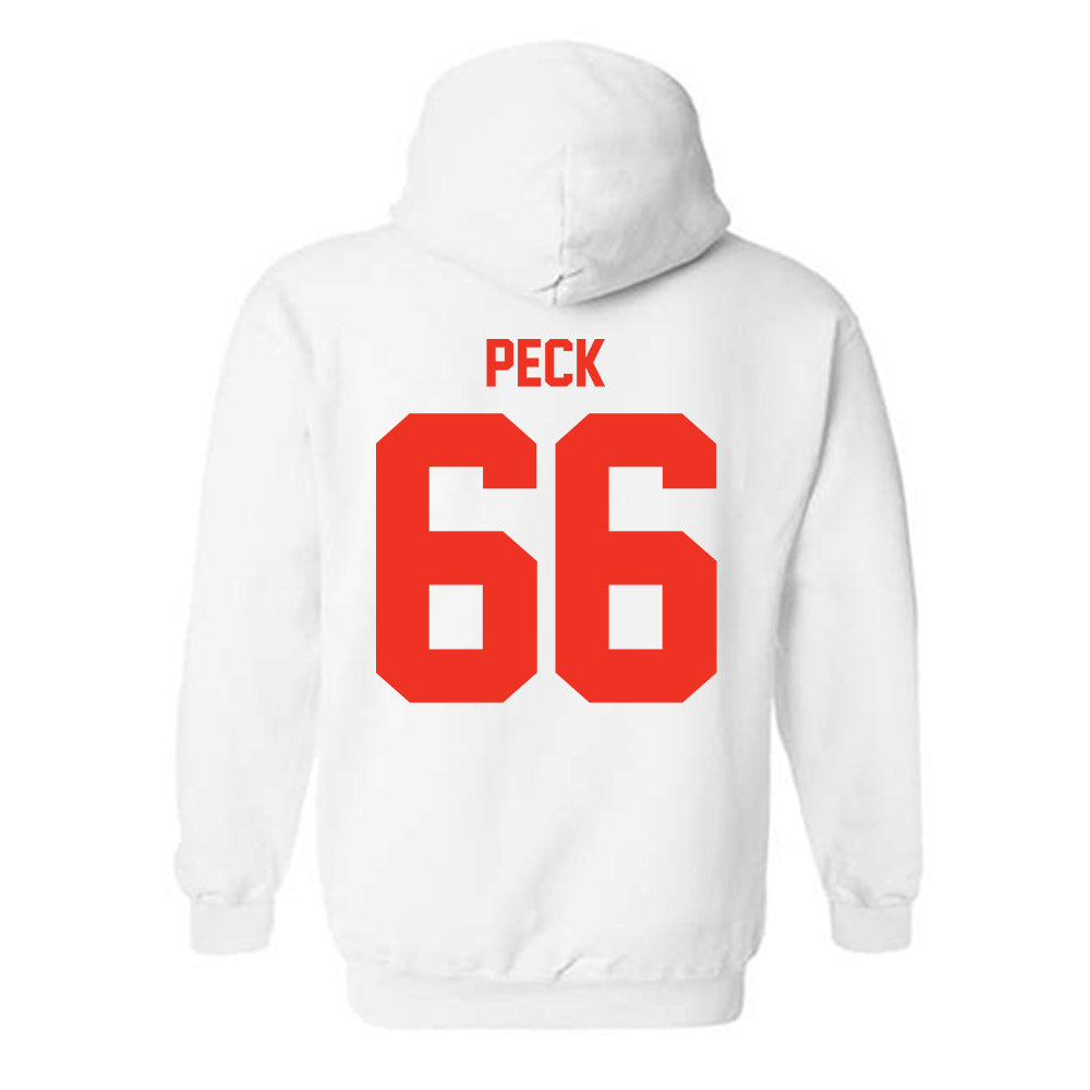 Syracuse - NCAA Men's Lacrosse : Hansen Peck - Classic Shersey Hooded Sweatshirt-1