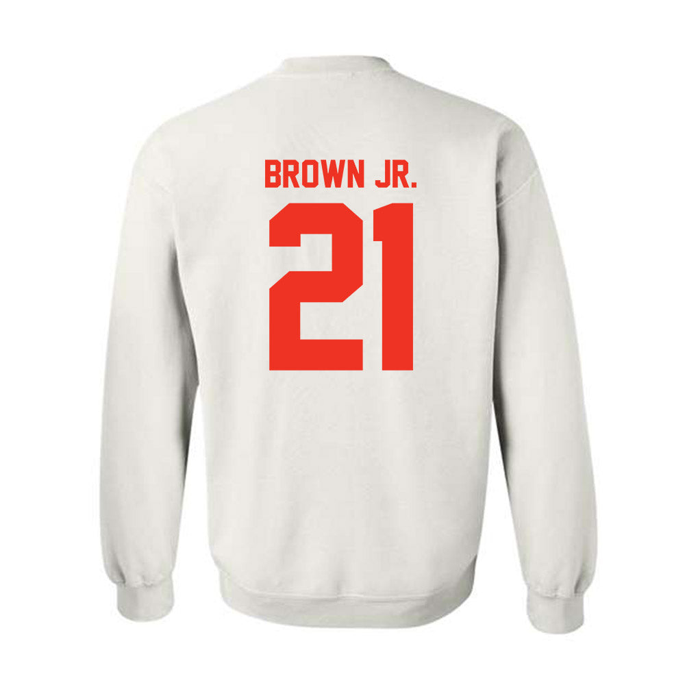 Syracuse - NCAA Football : Fran Brown Jr. - Classic Shersey Crewneck Sweatshirt-1