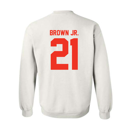 Syracuse - NCAA Football : Fran Brown Jr. - Classic Shersey Crewneck Sweatshirt-1