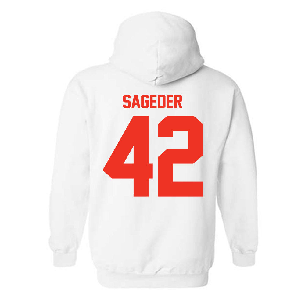 Syracuse - NCAA Men's Lacrosse : Dylan Sageder - Classic Shersey Hooded Sweatshirt-1
