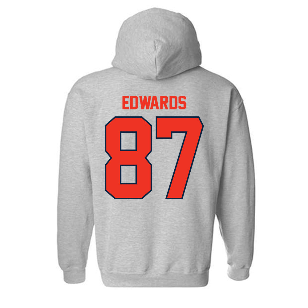 Syracuse - NCAA Football : Nate Edwards - Classic Shersey Hooded Sweatshirt-1