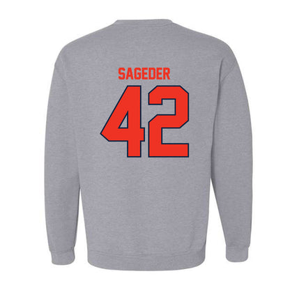 Syracuse - NCAA Men's Lacrosse : Dylan Sageder - Classic Shersey Crewneck Sweatshirt-1