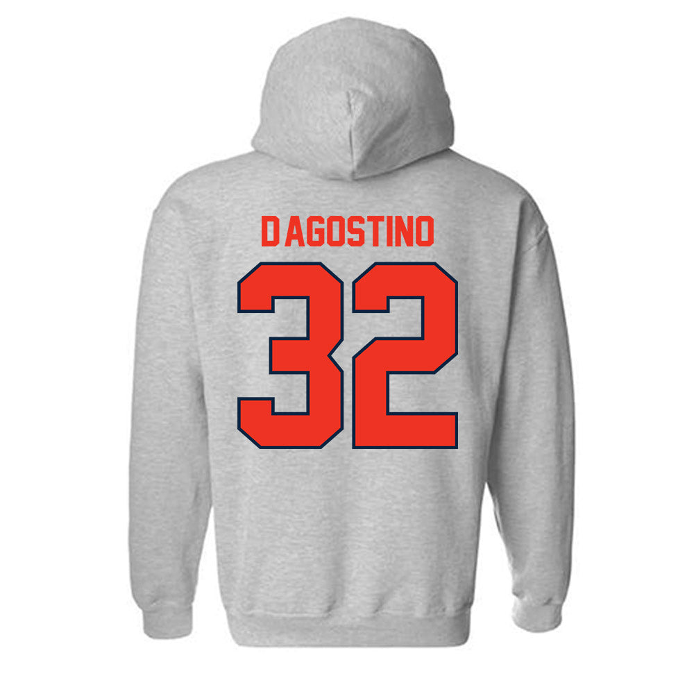 Syracuse - NCAA Men's Lacrosse : Louis D'Agostino - Classic Shersey Hooded Sweatshirt-1