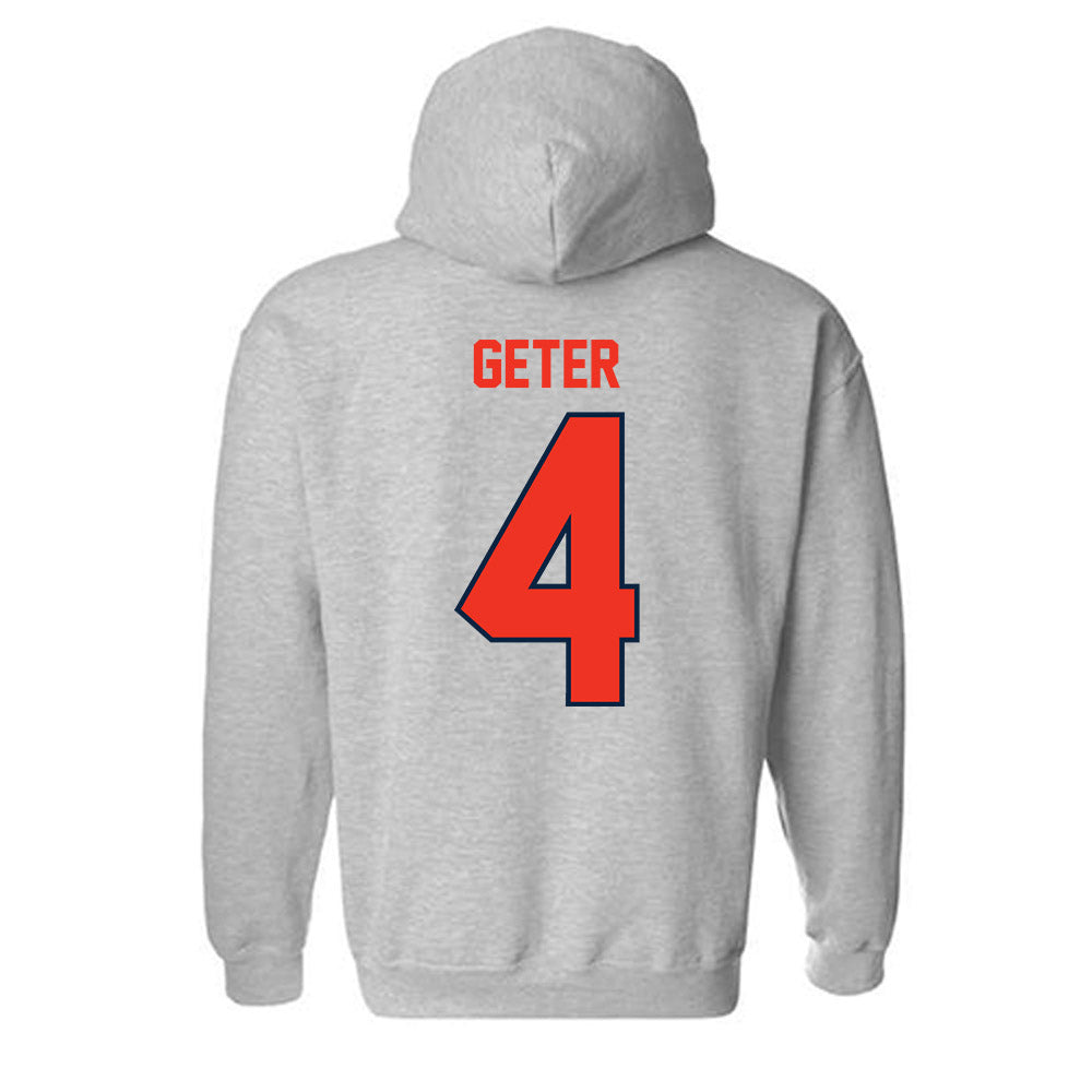 Syracuse - NCAA Football : Chase Geter - Classic Shersey Hooded Sweatshirt-1
