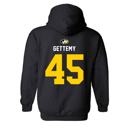 Michigan Tech - NCAA Football : Kyle Gettemy - Generic Shersey Hooded Sweatshirt-1