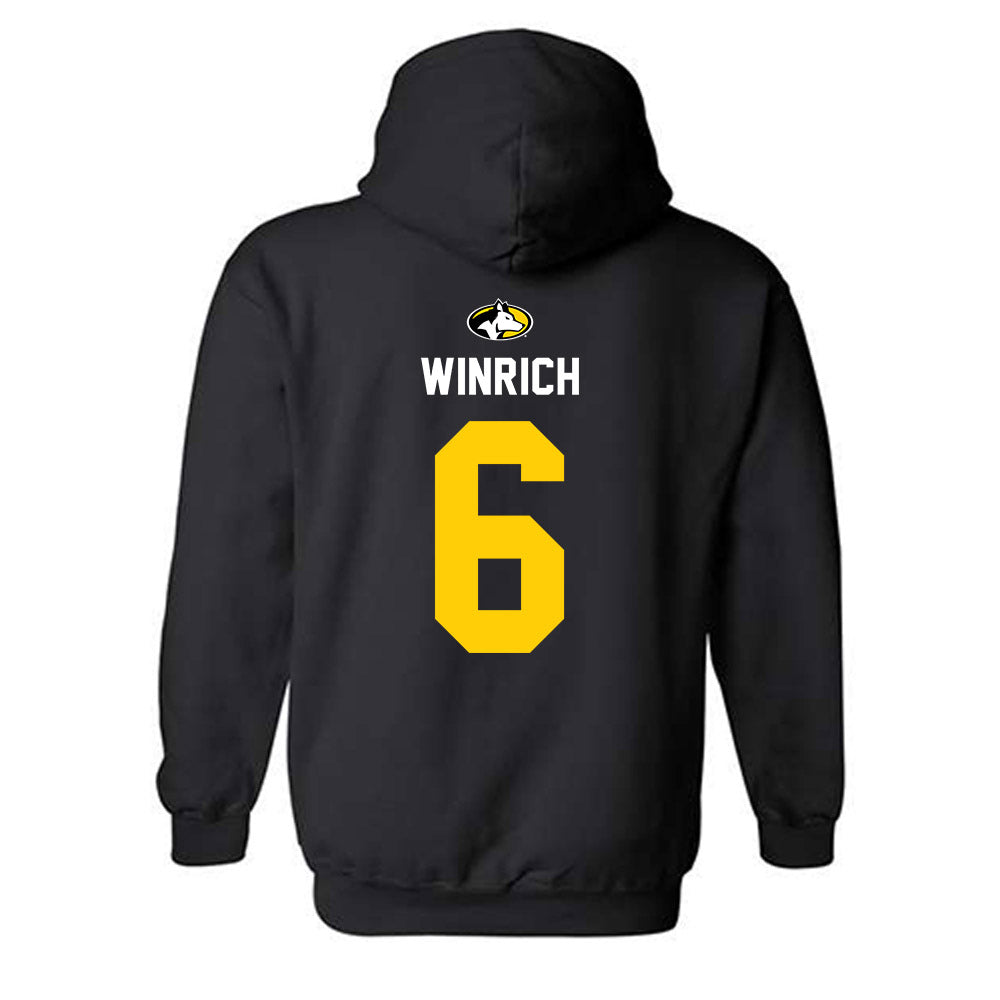 Michigan Tech - NCAA Women's Soccer : Ryley Winrich - Generic Shersey Hooded Sweatshirt