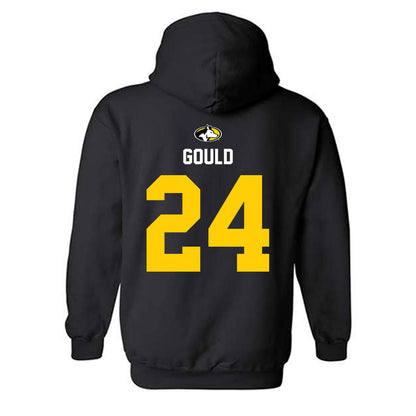 Michigan Tech - NCAA Men's Ice Hockey : Rylan Gould - Generic Shersey Hooded Sweatshirt-1