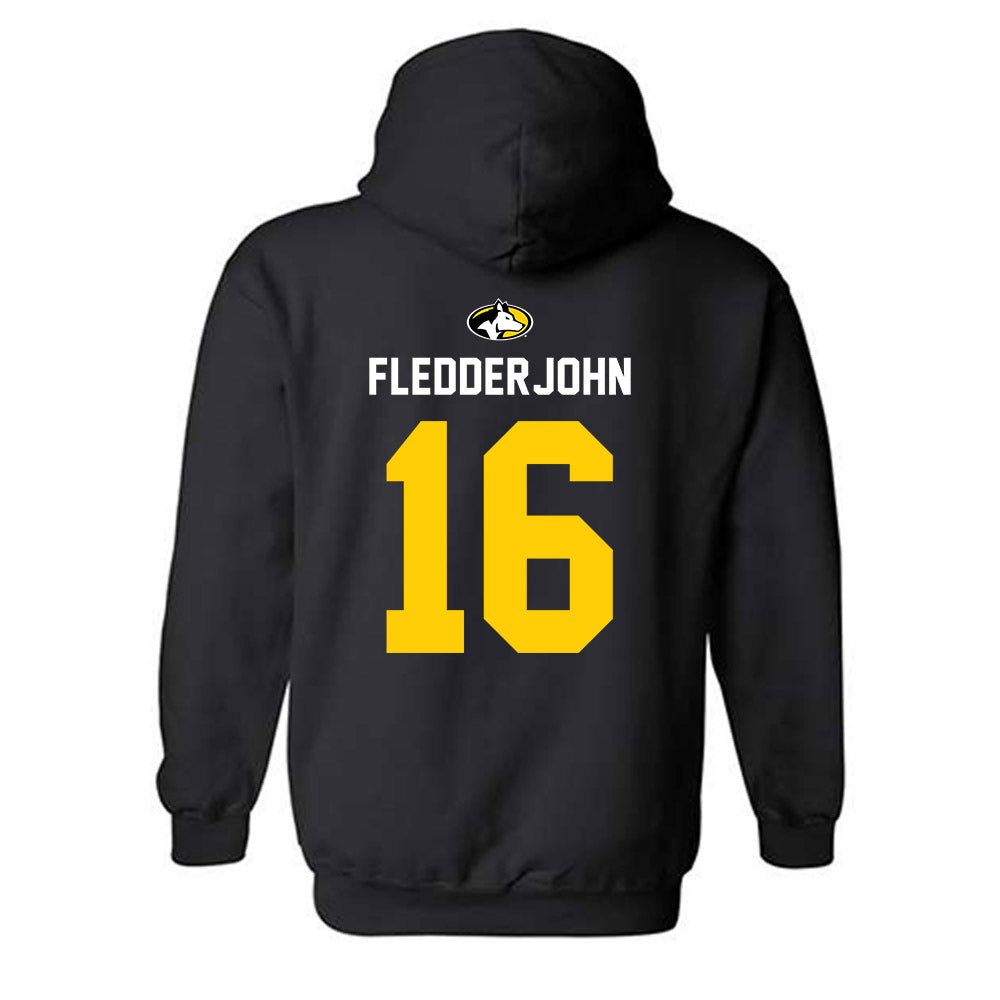 Michigan Tech - NCAA Women's Volleyball : Julia Fledderjohn - Generic Shersey Hooded Sweatshirt-1