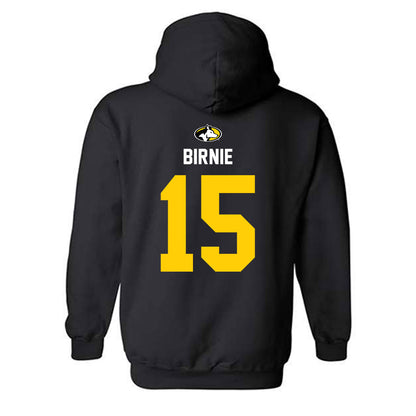 Michigan Tech - NCAA Men's Ice Hockey : Carson Birnie - Generic Shersey Hooded Sweatshirt-1