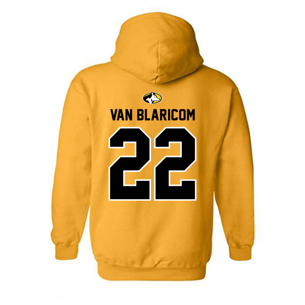 Michigan Tech - NCAA Men's Ice Hockey : Matthew Van Blaricom - Generic Shersey Hooded Sweatshirt-1