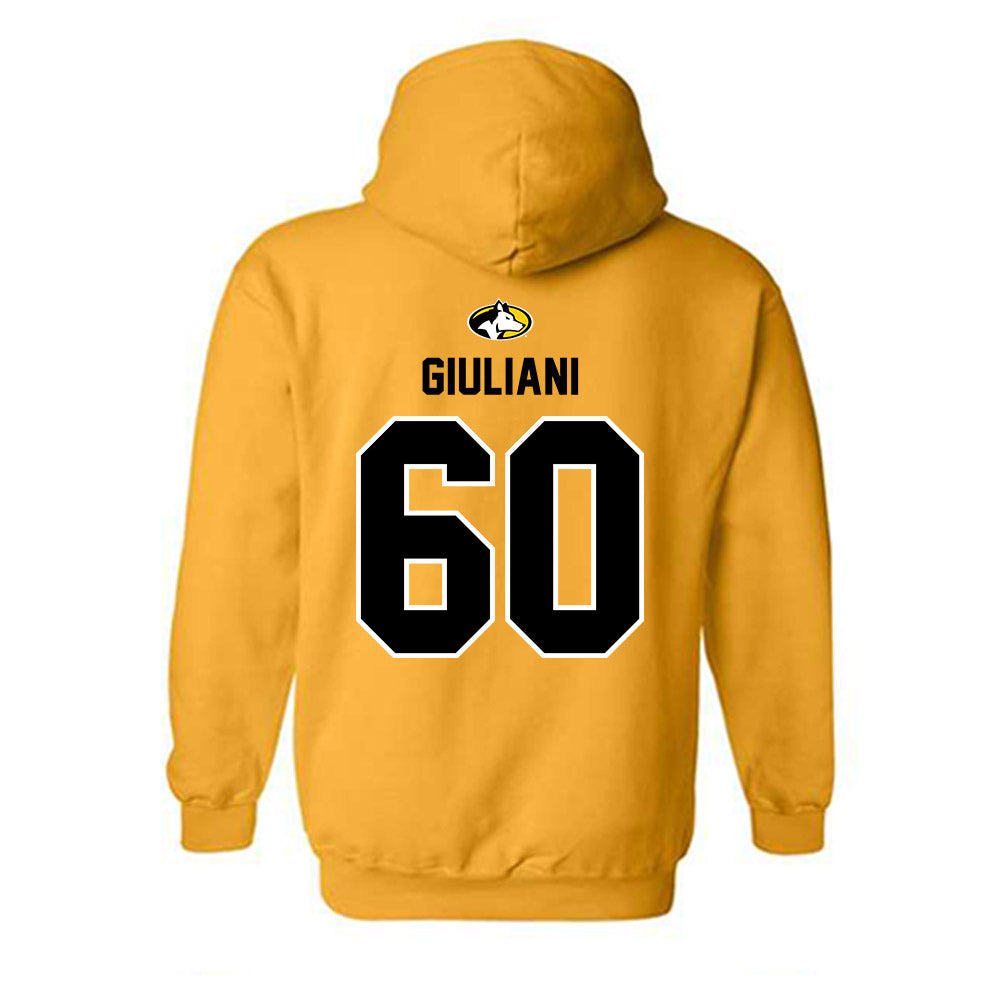 Michigan Tech - NCAA Football : Kevin Giuliani - Generic Shersey Hooded Sweatshirt-1