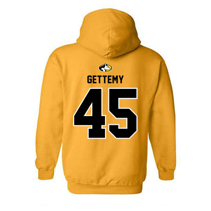 Michigan Tech - NCAA Football : Kyle Gettemy - Generic Shersey Hooded Sweatshirt-1