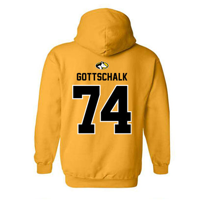 Michigan Tech - NCAA Football : Chris Gottschalk - Generic Shersey Hooded Sweatshirt-1