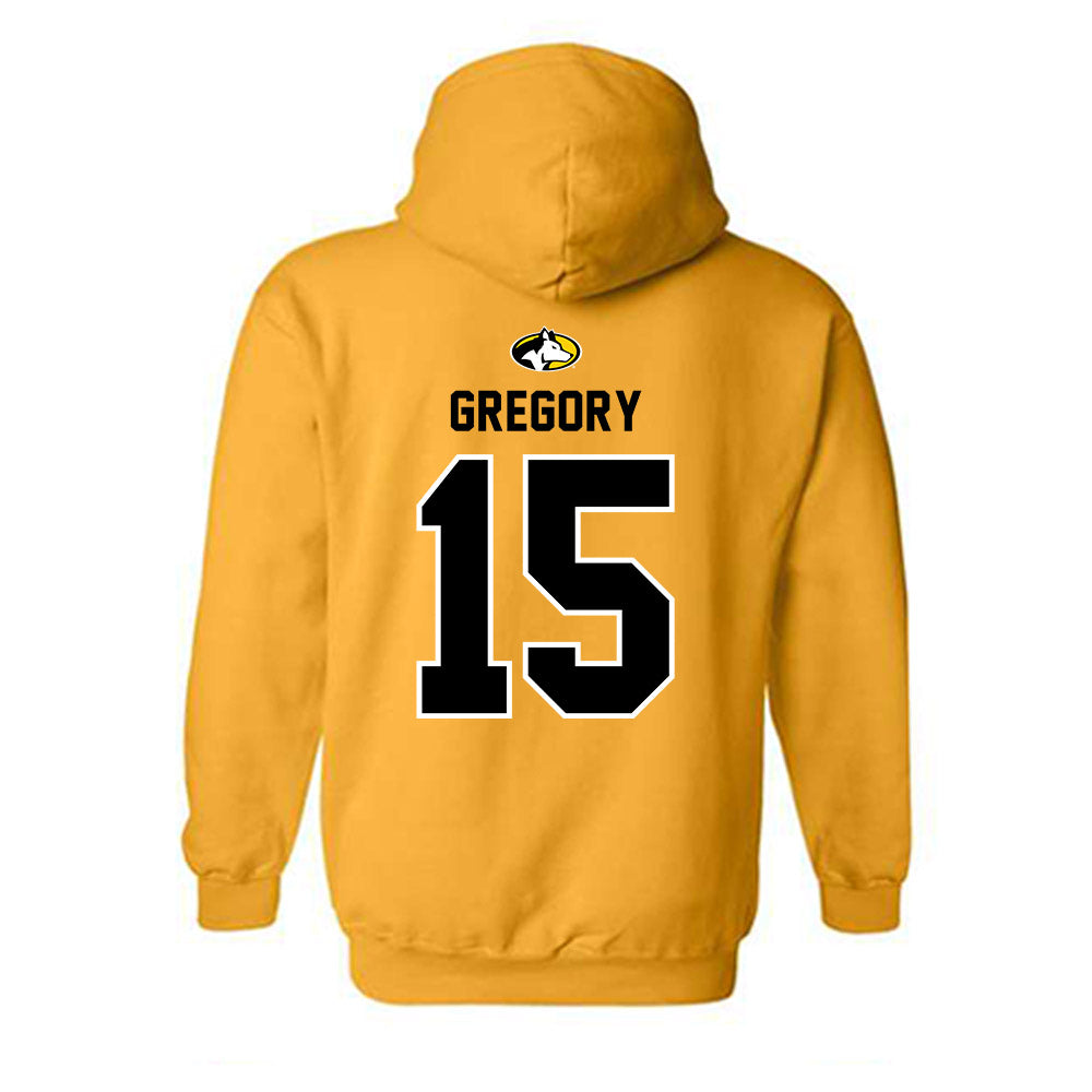 Michigan Tech - NCAA Women's Soccer : Amelia Gregory - Generic Shersey Hooded Sweatshirt-1