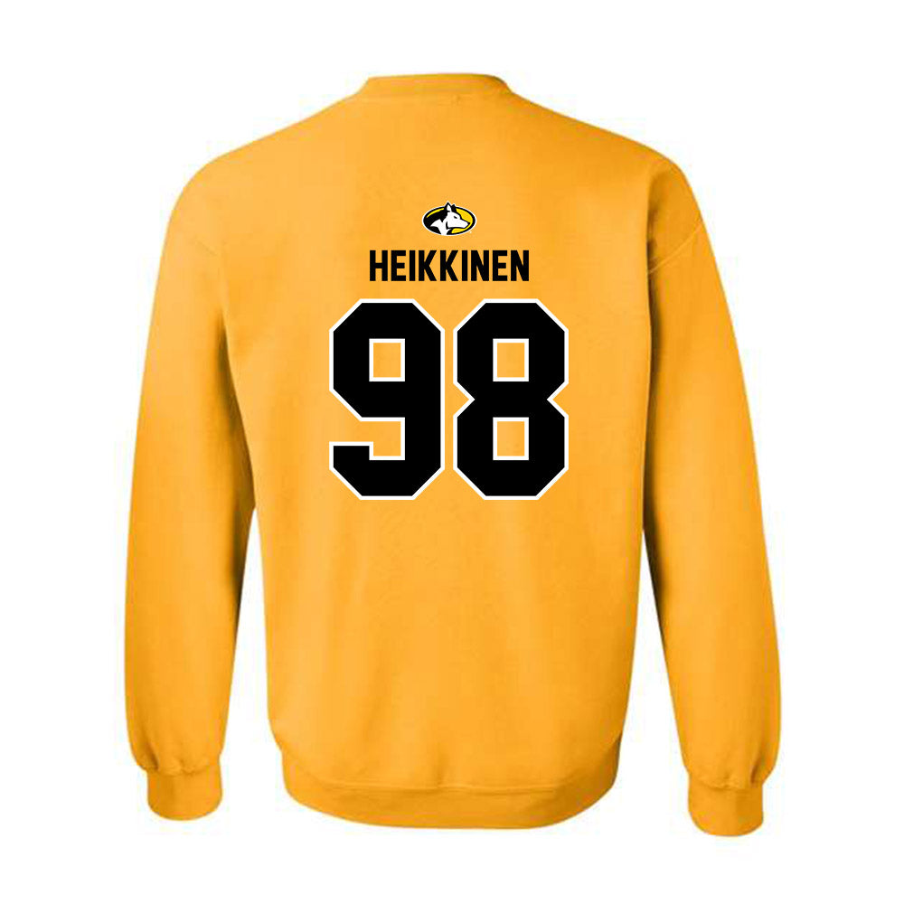 Michigan Tech - NCAA Football : Gauge Heikkinen - Generic Shersey Crewneck Sweatshirt-1