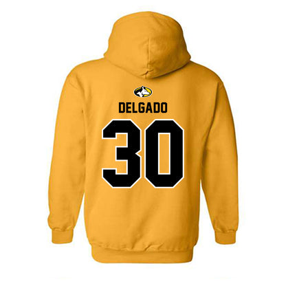 Michigan Tech - NCAA Football : Samuel Delgado - Generic Shersey Hooded Sweatshirt-1