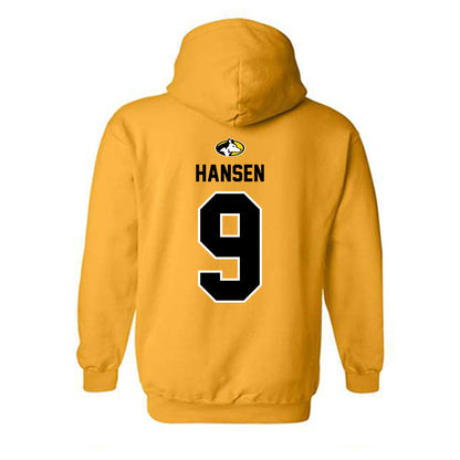 Michigan Tech - NCAA Football : MJ Hansen - Generic Shersey Hooded Sweatshirt