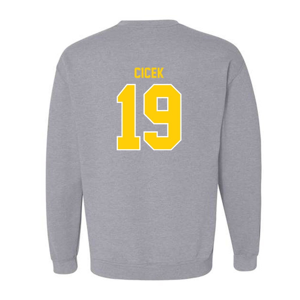 Michigan Tech - NCAA Men's Ice Hockey : Michael Cicek - Generic Shersey Crewneck Sweatshirt-1