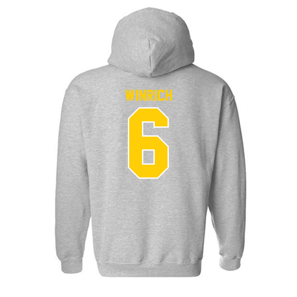 Michigan Tech - NCAA Women's Soccer : Ryley Winrich - Generic Shersey Hooded Sweatshirt