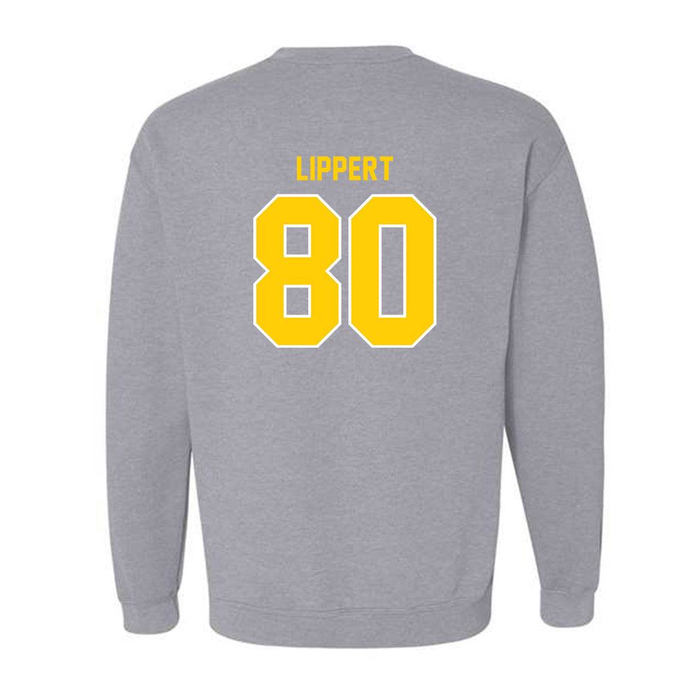 Michigan Tech - NCAA Football : Jaxon Lippert - Generic Shersey Crewneck Sweatshirt-1